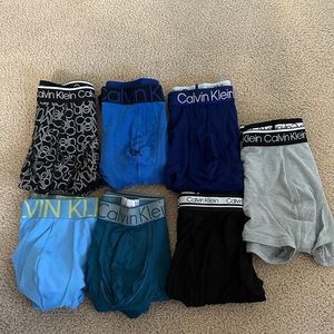 Lot of Seven Calvin Klein Worn XL Trunks